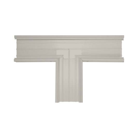 Sección en "T" color Marfil de PVC auto extinguible, para canaleta TEK-100-M (5576-17001)
